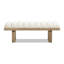 Banc d'appoint rembourré moderne 52 po Bella