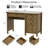 45" Modern Farmhouse Executive Desk-777713987