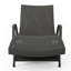 Chaise longue en osier PE avec accoudoirs