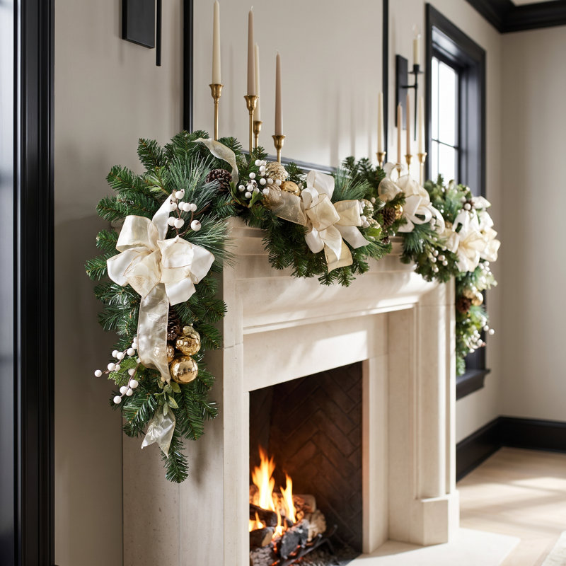 Cream And Gold Garland