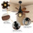 20.47" Farmhouse Ceiling Fan With Light Kits And Remote Control