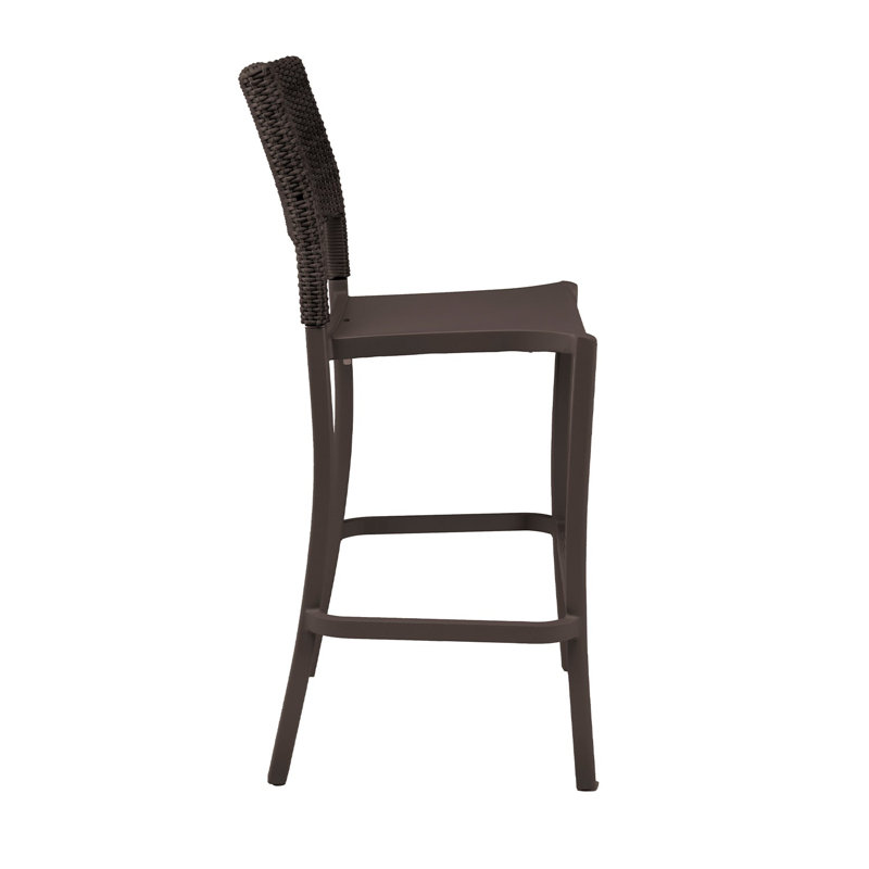 Tabouret de bar d'extérieur Java 30, Bronze, Brun