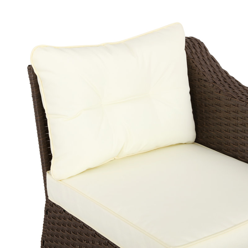 Chaise de patio avec coussins Bohs