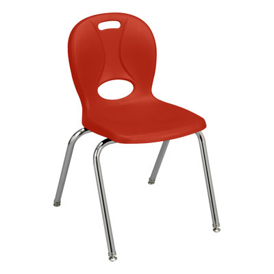 Chaises de classe empilables en plastique avec sièges profilés Structure Series