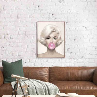 Marilyn In Pink, reproduction d'art sur toile