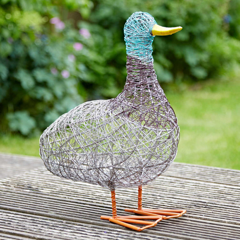 Patka the Fat Duck Wire Garden Ornament
