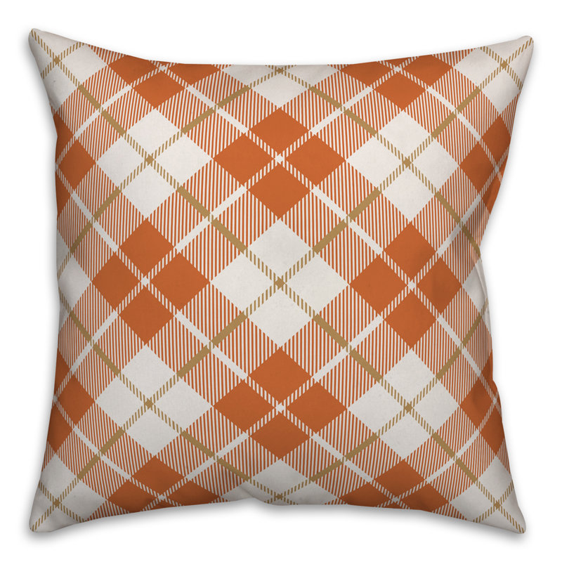 Plaid Reversible Throw Pillow