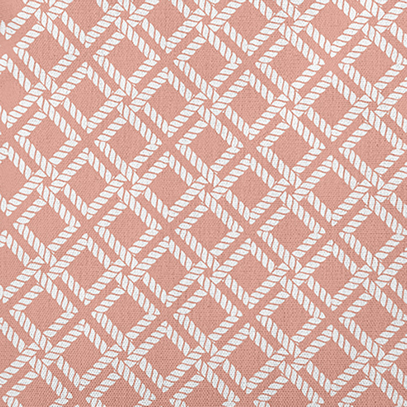 Nautical Nights Geometric Reversible Throw Pillow, 20"H x 20"W, Soft Coral Geometric