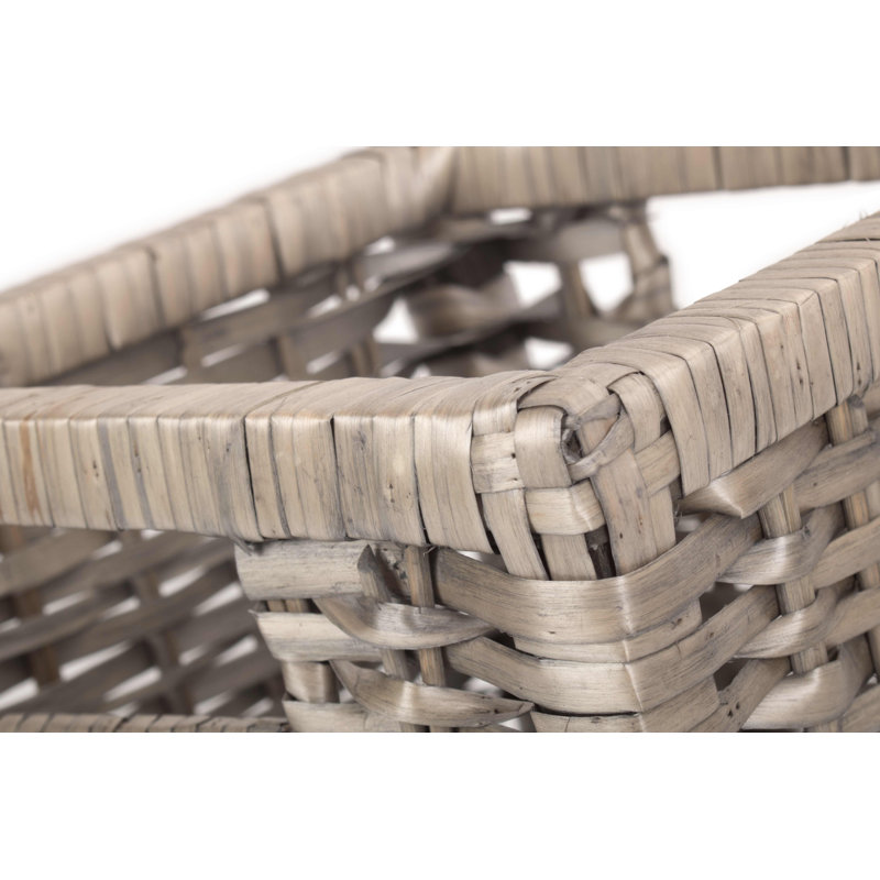 Wicker Willow Storage Basket, 23cm H x 23cm W x 23cm D