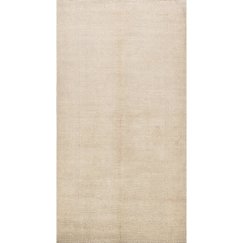 Tapis décoratif en laine de conception unique 5 pi 10 po x 8 pi 11 po noué à la main New Age Khotan