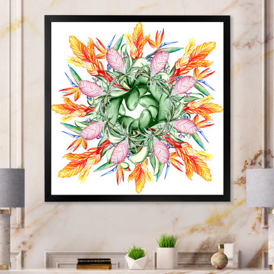 " Tropical Flower Botany Art III " Painting Print