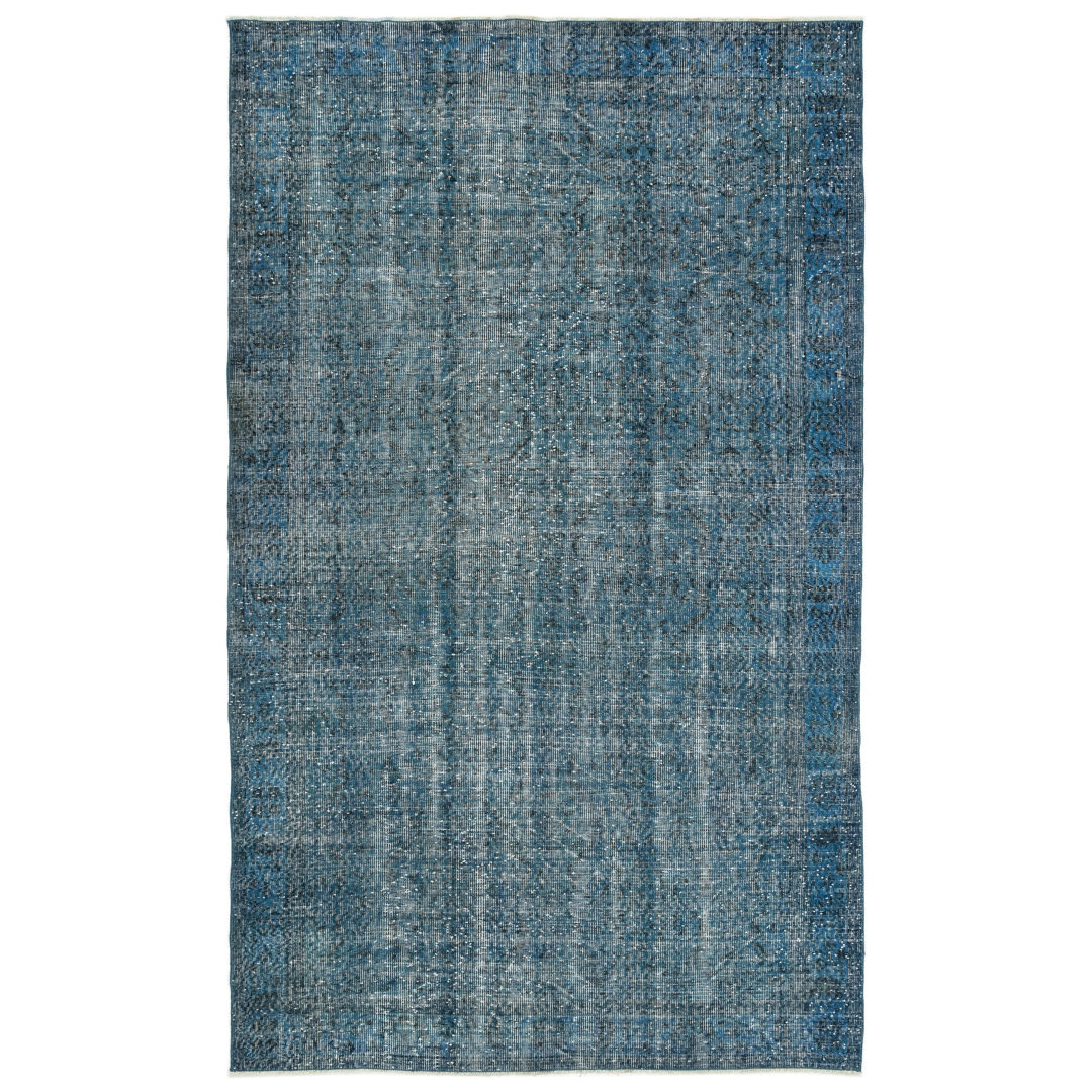 Atina Turquoise Vintage Wool Handmade Area Rug