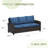 71" Hand-Woven Wicker Outdoor Sofa-1899699215-1899699214