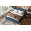 Lit plateforme en bois massif avec lattes de soutien et structure solide, aucun sommier requis-229946441
