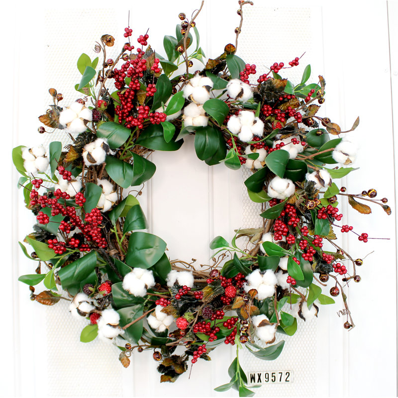 Faux Berry Silk 24'' Wreath