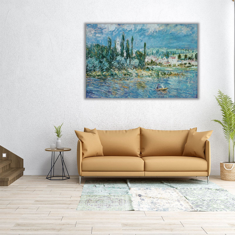 Paysage avec orage, Vetheuil, 1880 - reproduction d'art sur toile, H 20 po x l 30 po