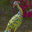 Ensemble de 2 statues de jardin Peacocks