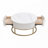 Round Coffee Table with Drawers