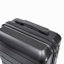 14 "/ 20" 2 pièces / ensemble dans un bagage à roulettes en ABS, avec serrure à combinaison, étui à cosmétiques 14 "(gris foncé)