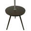 Table d'appoint ronde avec lampe et station de charge intégrée