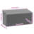 Vidaxl Garden Storage Box Black PE Rattan Medium Garden Storage Box-114454525