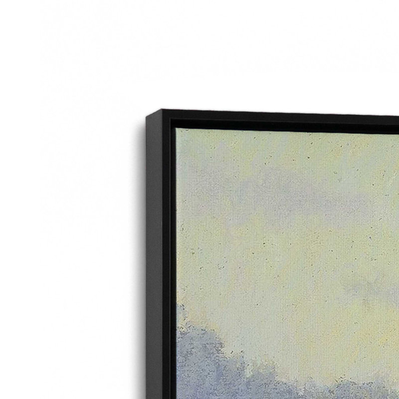 Impression de printemps sur toile par Carol Strock Wasson, Cadre flottant noir satiné, H 14 po x l 20 po x P 1,75 po