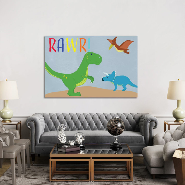 Rawr! by Daniela Santiago - Wrapped Canvas Gallery-Wrapped Canvas Giclée