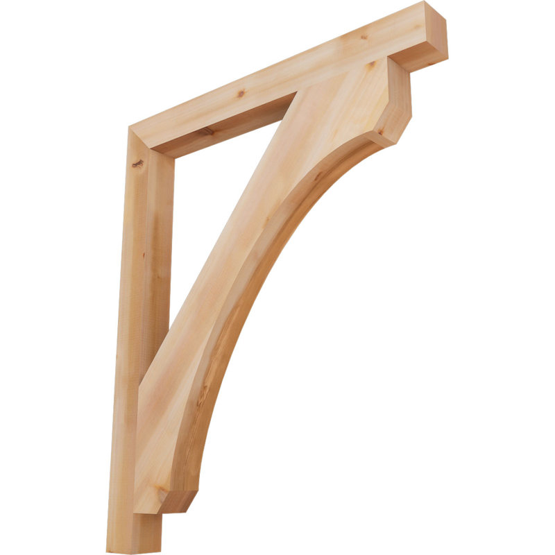 Support en bois rustique Legacy Block, Cèdre rouge, Lisse, H 48 po x l 3,5 po x P 40 po