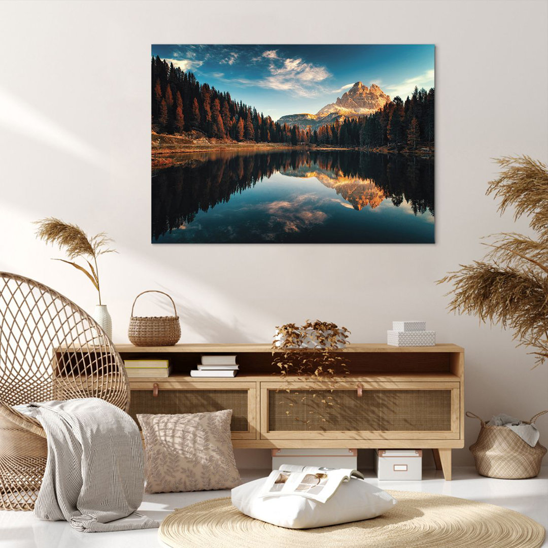 Leinwandbild Reflection Lake-Landschaft