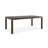 Mirror Image 124 " Extendable Eucalyptus Rectangular Solid Wood Top with Solid Wood Base Dining Table