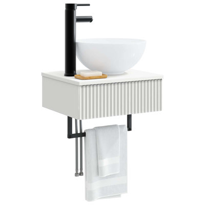 Single Bathroom Vanity with Ceramic Basin