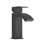 Matt Black 6.8" Single Handle Bathroom Faucet, - Water Supply, Mid Arc Spout, Stain , Ss304 Build, Ceramic Cartridge, Deck Mounted Design Height, , Finish, Stainless Steel Body, Cartridge Valve, Hole-122398754