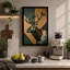 Geometric Deer Head Modern - Wrapped Canvas-824883009-824883130