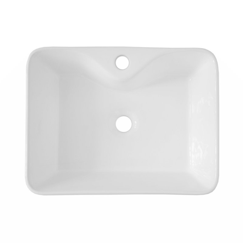Wenty 15'' Ceramic Rectangular Bathroom Sink