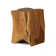 Heavy Cube Teak Side Table