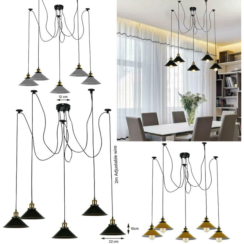 Alphy 5 - Light Kitchen Island Pendant, Orange