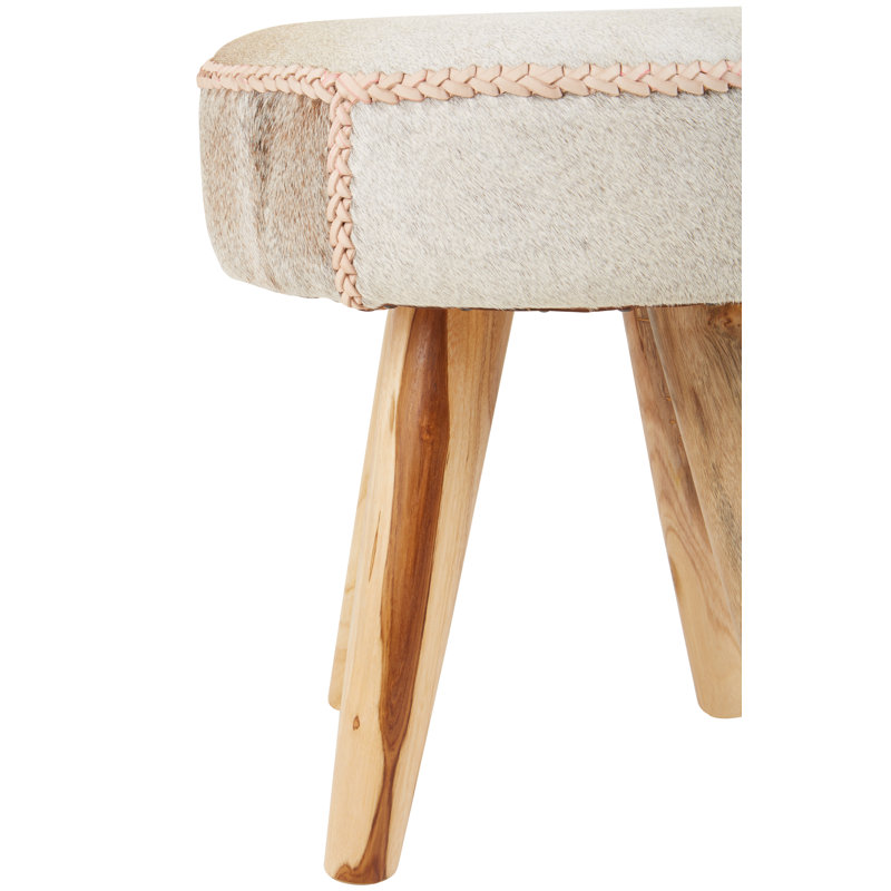 Delarosa Solid Wood Accent Stool