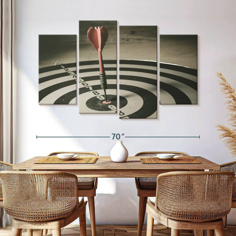 Senne Bullseye Target Dart, 42'' H x 68'' W