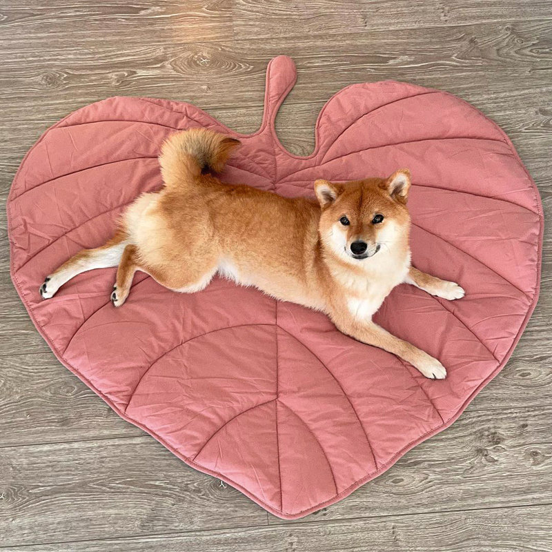  Leaf Shape Pet Blanket, Anthurium Pink