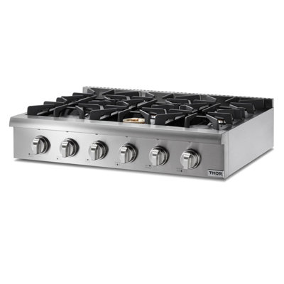 36" Gas Cooktop with 6 Burners
