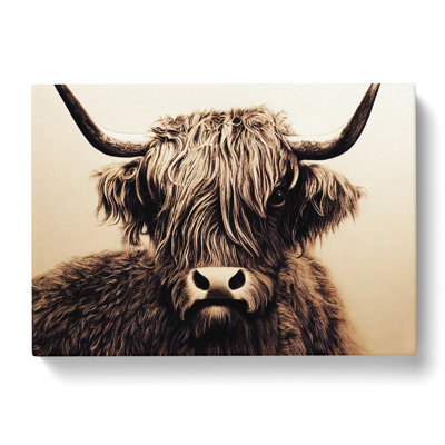 Highland Cow View Vol.3 - Wrapped Canvas