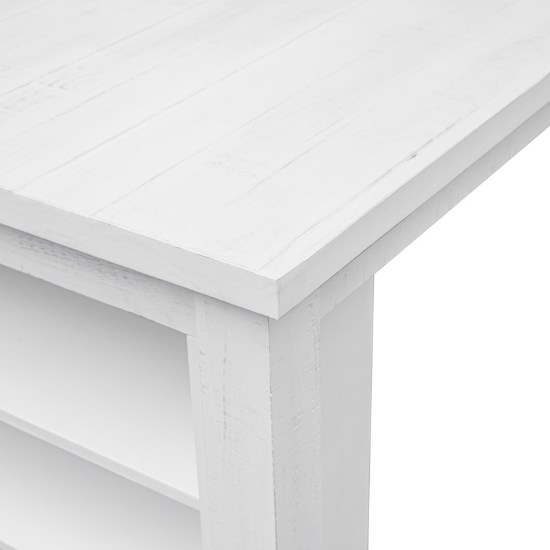 Table de salle à manger à hauteur de comptoir en bois Nattie Myer