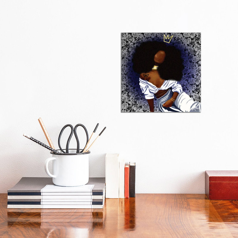 Dominique Blu by Faith With An E - Wrapped Canvas Print, 30.48 cm H x 30.48 cm W
