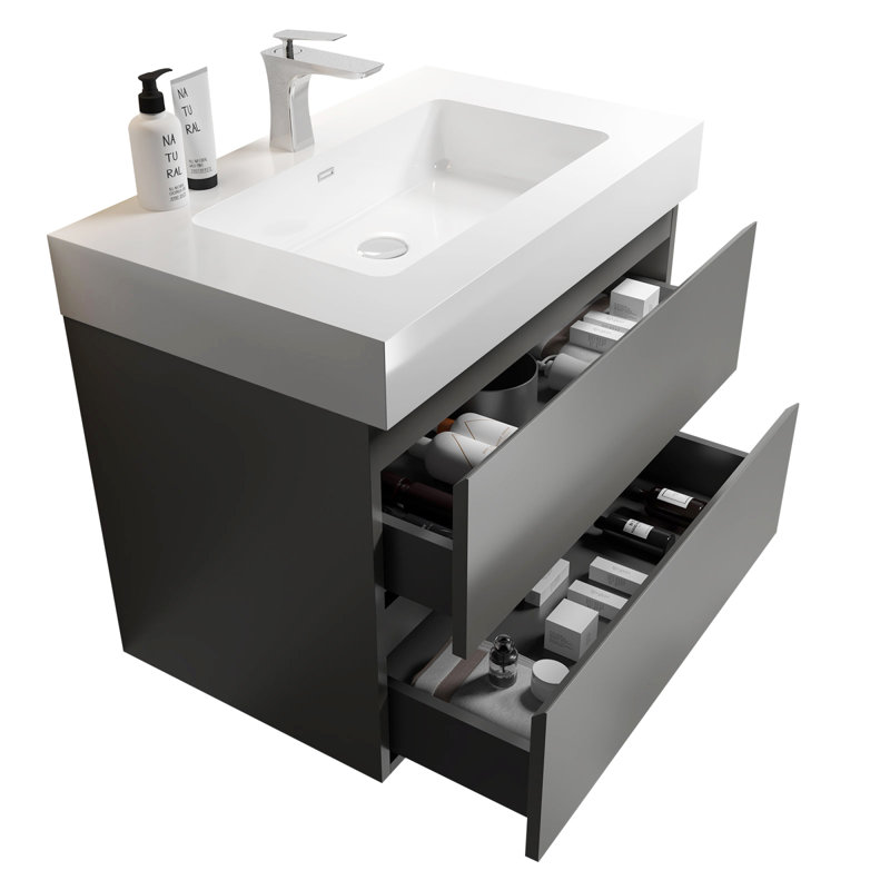 Base de meuble-lavabo simple 29,6 po Maqueira