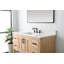 Ensemble de meuble-lavabo simple autoportant 48 po avec plateau en pierre d'ingénierie Marissa
