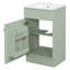 Meuble-lavabo 18 po avec lavabo, meuble-lavabo avec tablette de porte et tablette réglable