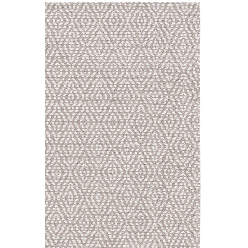 Tapis taupe en coton Martha Stewart, Rectangle 6 pi 7 po x 9 pi