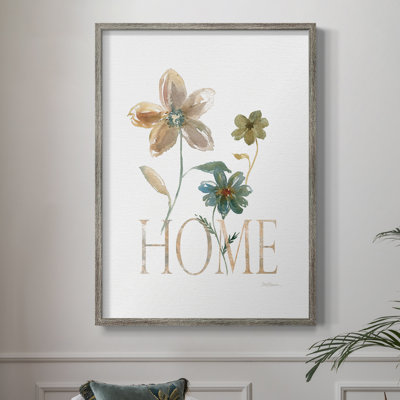Simple Home Framed Print - Solid Wood