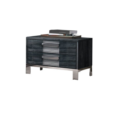 Monaco Linear Panel 2-Drawer Nightstand