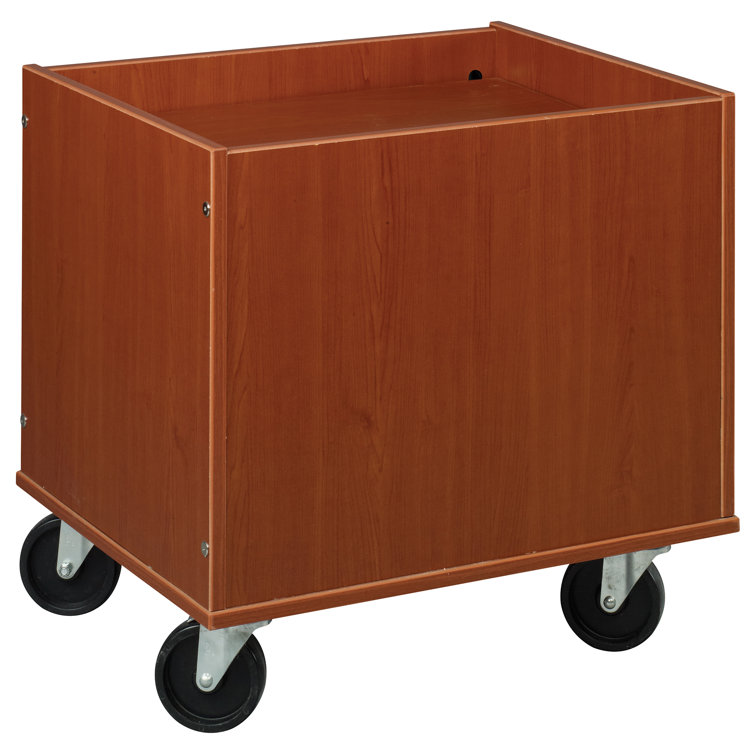 Library 28'' H x 24'' W Book Cart with Wheels